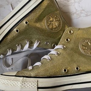 Gold Sparkle Converse